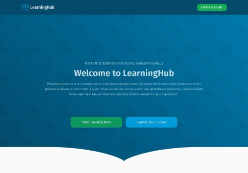 Learning Hub Homepage
