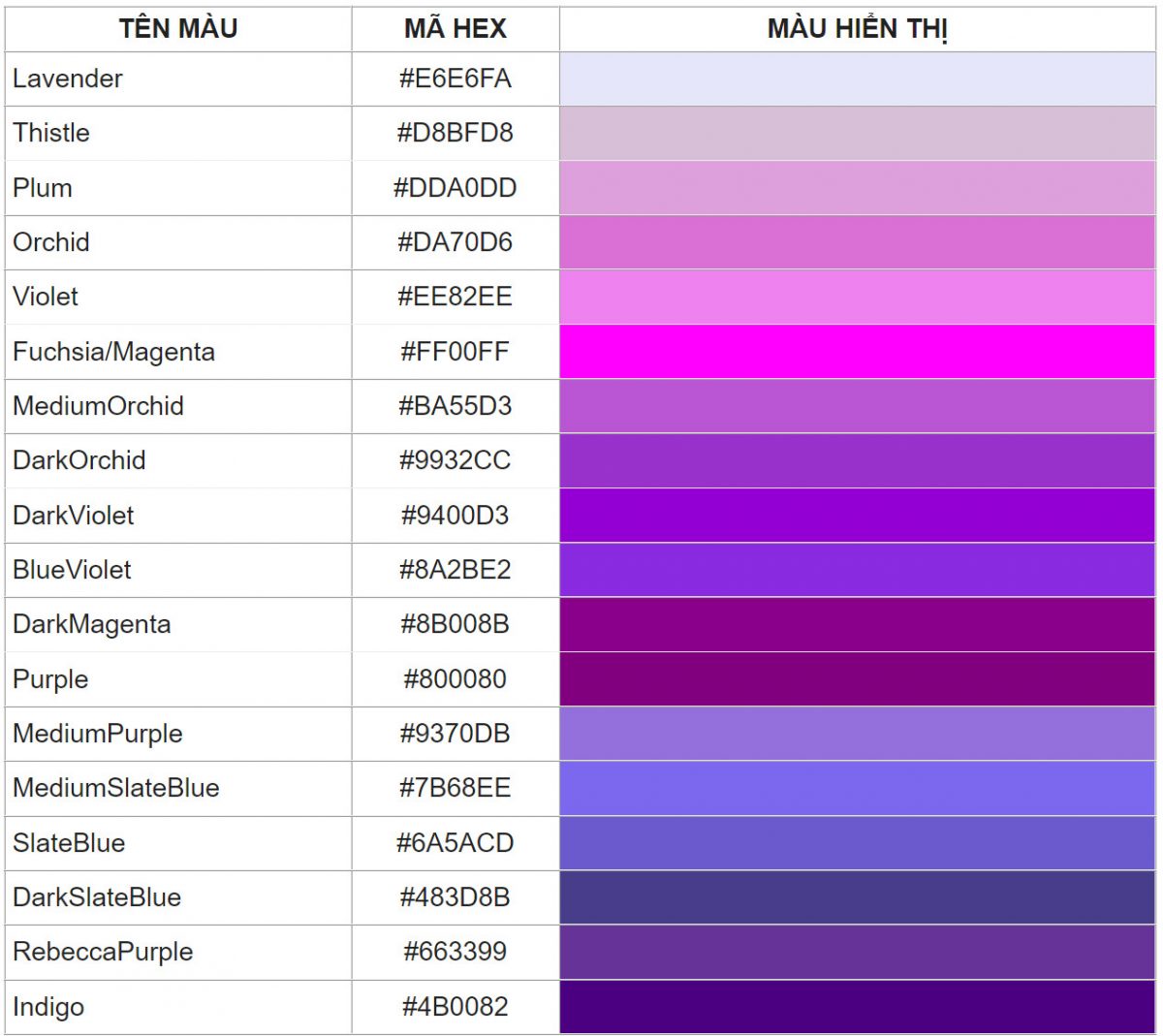 Color Ma0 Mã Màu Free thiết kế Website/LDP