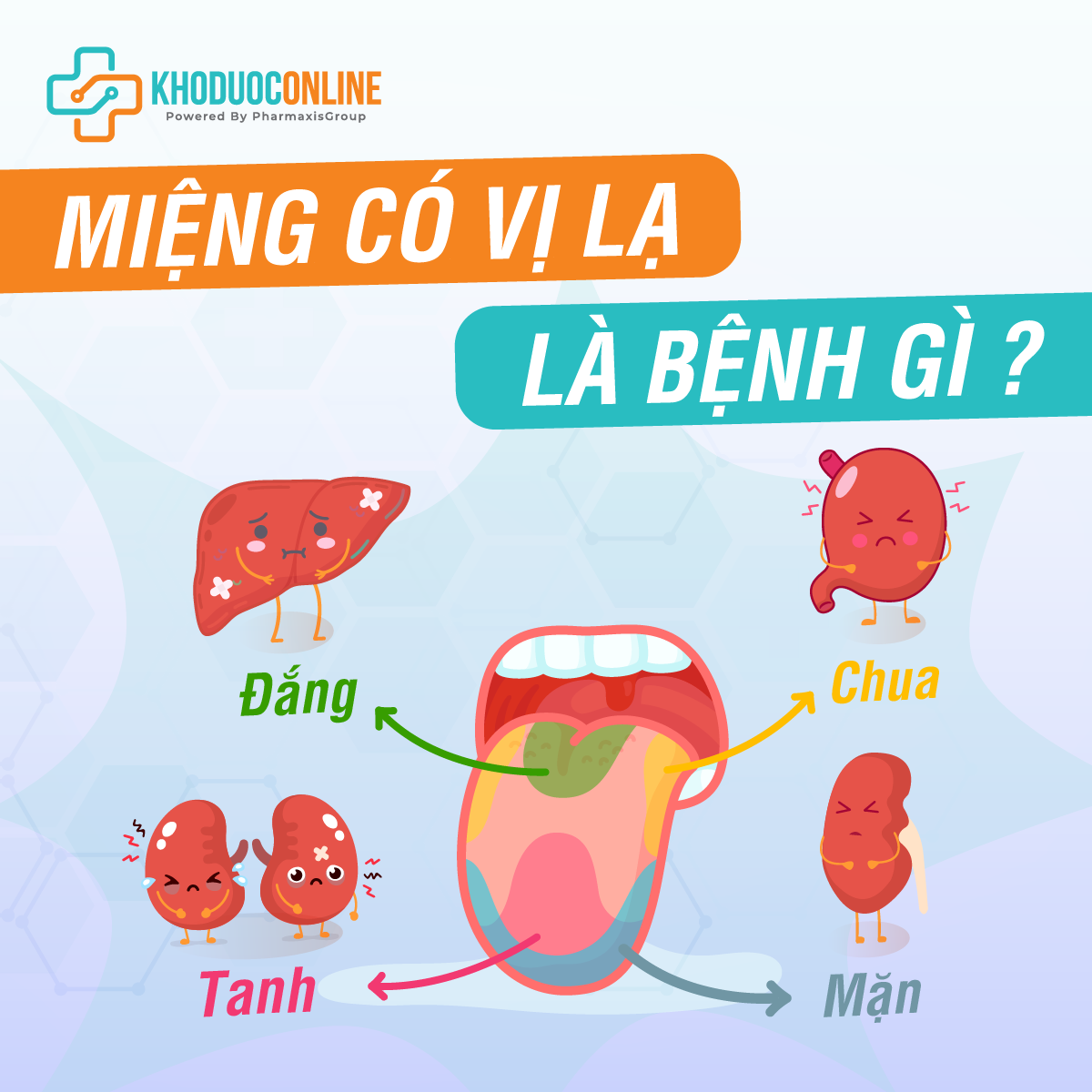 miệng c&oacute; vị lạ