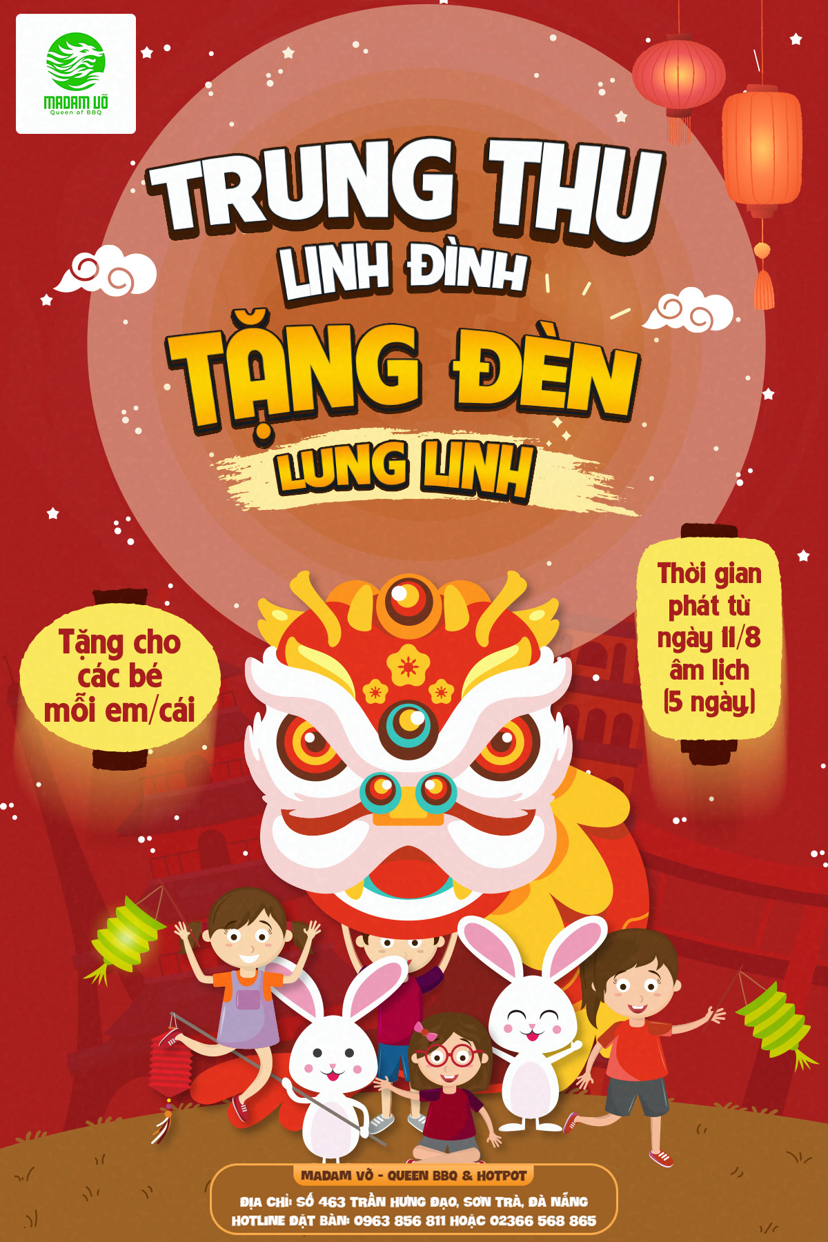 Trung Thu l&igrave;nh đ&igrave;nh tặng Đ&egrave;n Lung Linhh